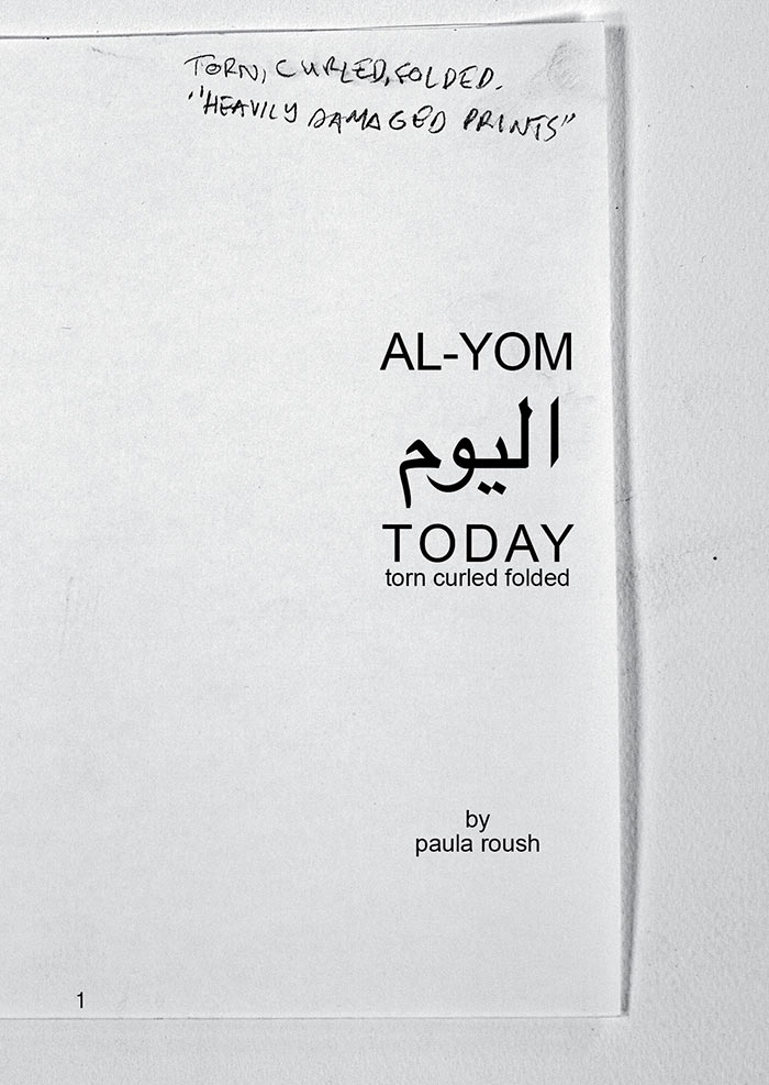 AL-YOM TODAY torn curled folded — third edition cover